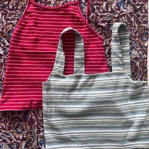 Striped tank tops